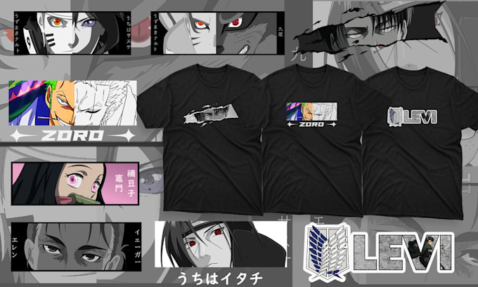 design anime t shirt for you