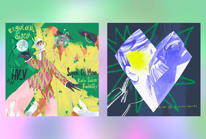 draw single cover, album cover