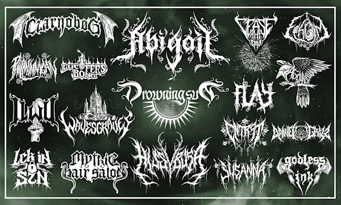 design a heavy metal logo