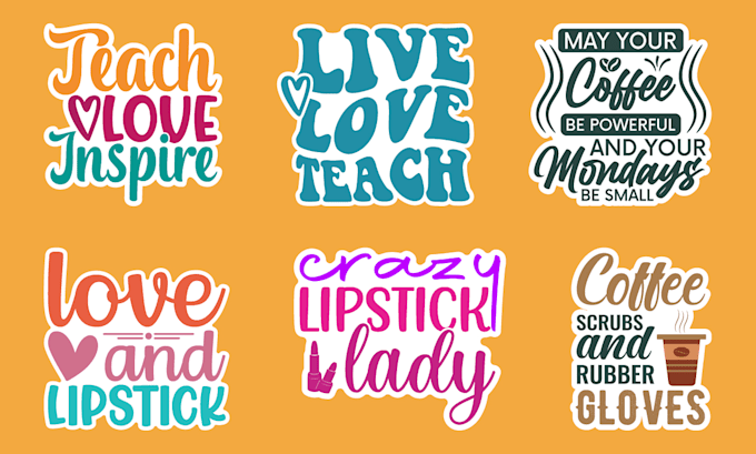 create typography, sticker, and patch design in 12 h