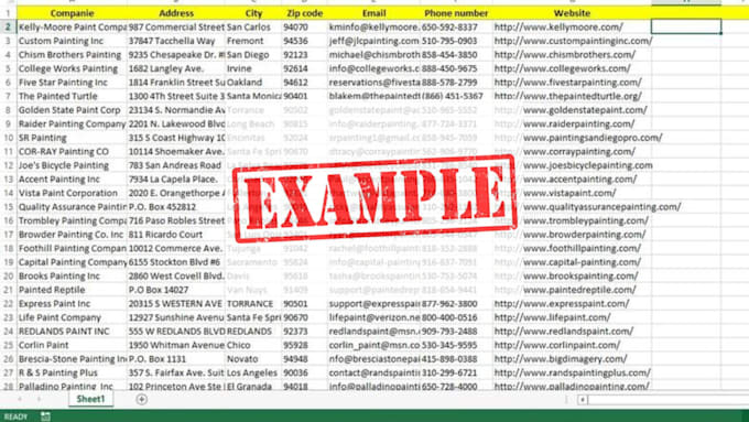 do excel data entry, copy paste, web research, PDF to excel and data cleaning