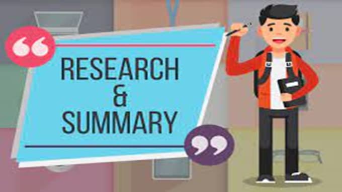 Provide excellent articles, urgent research summary papers and essays ...