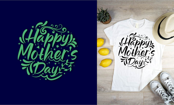 do  modern typography and custom graphics t shirt design