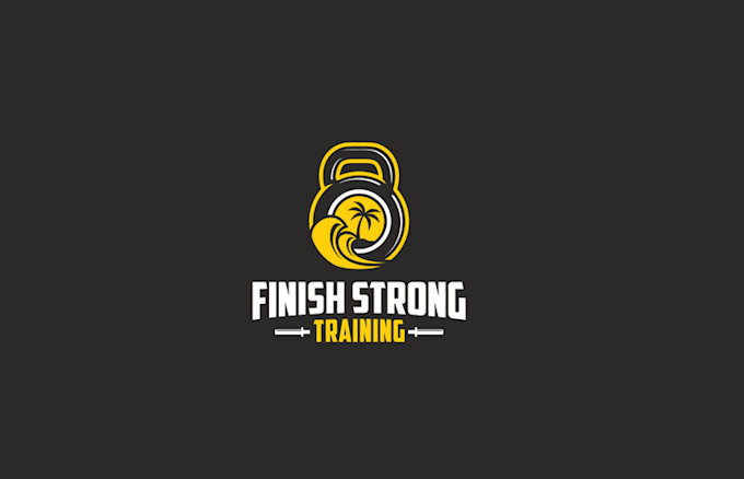 upscale gym beach logo