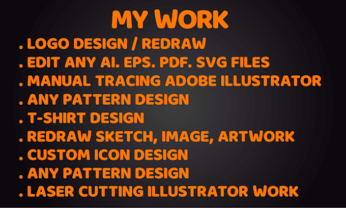 do anything in adobe illustrator svg, pdf, ai, eps