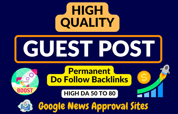 write and publish dofollow guest posting backlink and high da guest post service