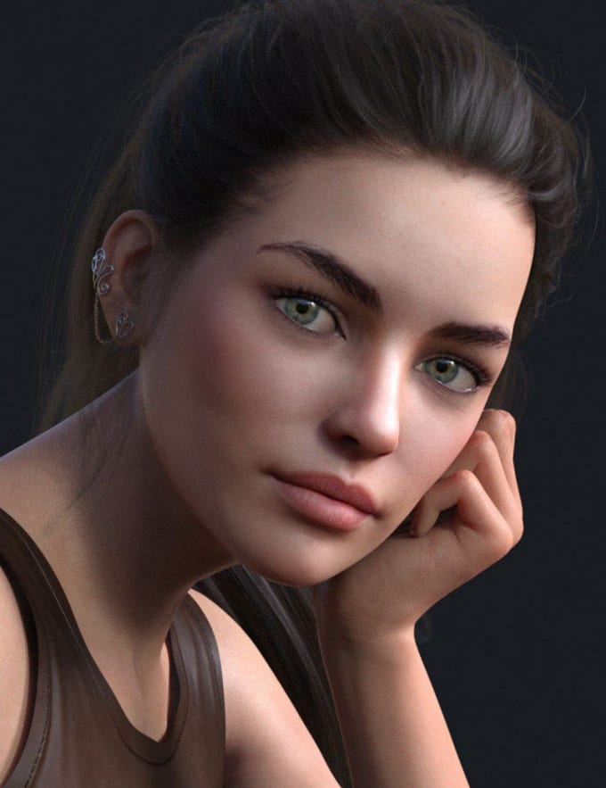 Design 3d Character Model 3d Metahuman Hyper Realistic Character Daz 3d Modeling By Tina Bash1