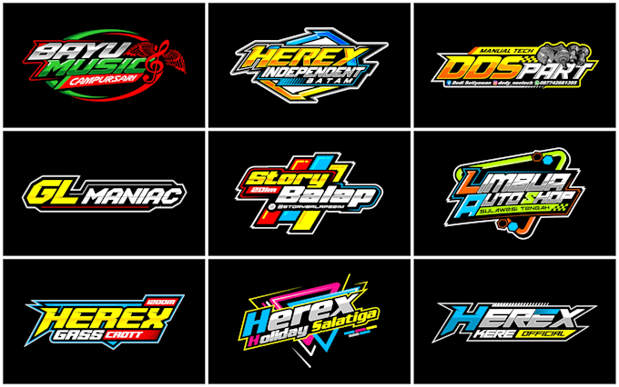 make an automotive design racing logo