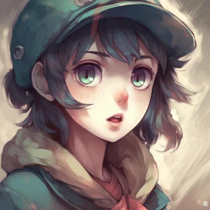 create anime art in wished style