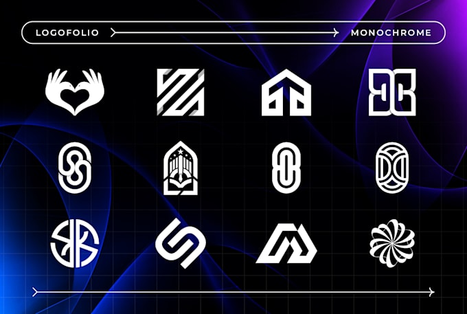 do premium monochrome logo design