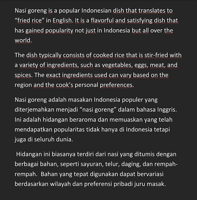 translate from english to indonesia or javanese