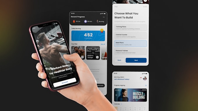 do figma UI design for website and apps
