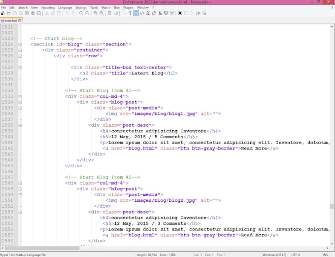 Edit html and css on your template or webpage by Toriqul36 | Fiverr