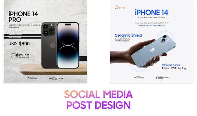 design amazing tech, gadget social media banner