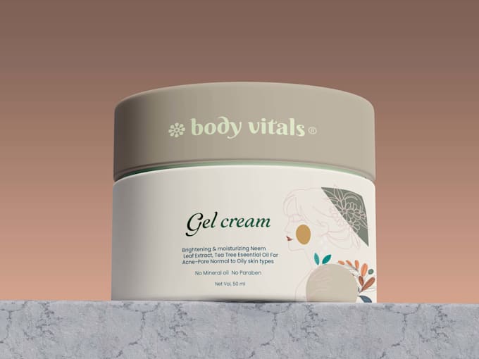 do modern and elegant product packaging and label design