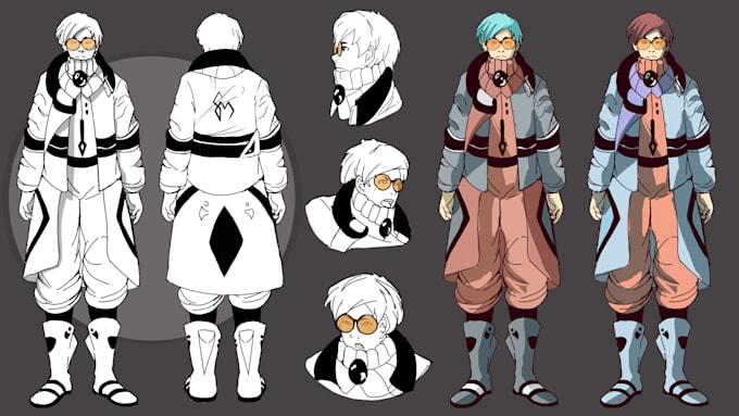 draw a character sheet for your projects