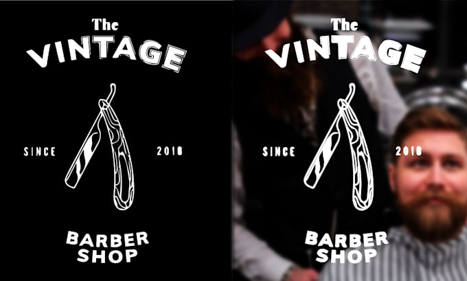 create barber logo design