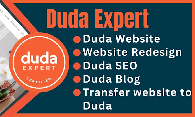 design and develop website using duda website builder