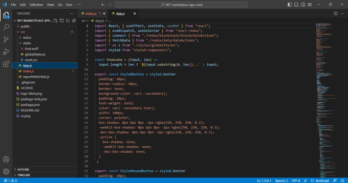 Create an nft minting website dapp landing smart contract by