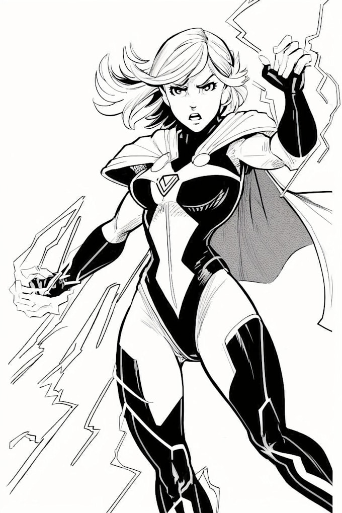 make detailed line art and product line art