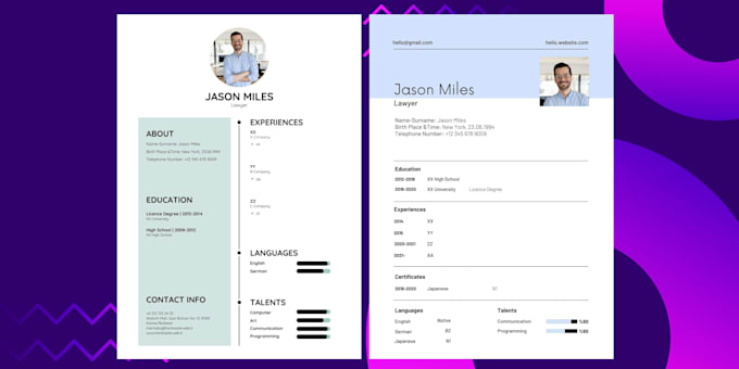 design touch up your resume or cv with style using canva pro