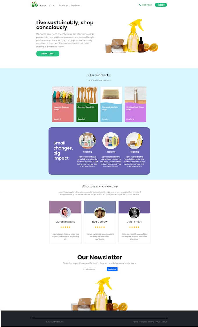 Create a stunning website with html, css, js by Yoimnicedesign | Fiverr