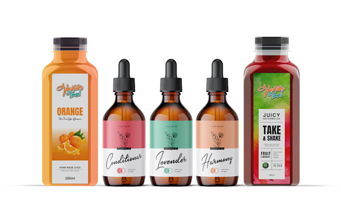 do candle label and product label design within 1 day