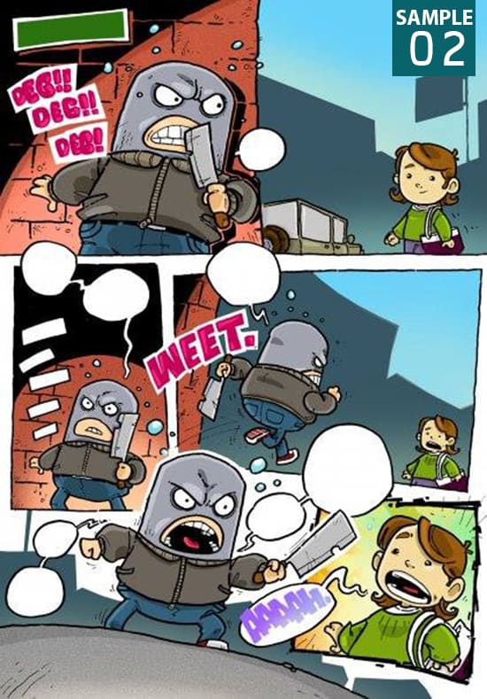 draw you a comic strip from any story option alpha