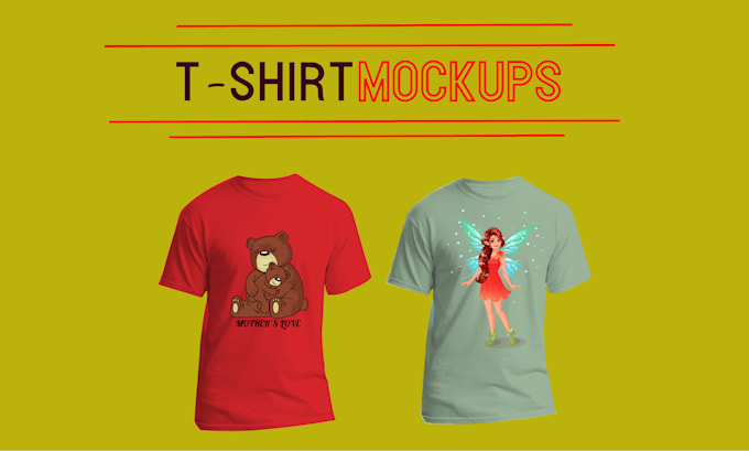 create trendy custom typography tshirt designs and tshirt mockups