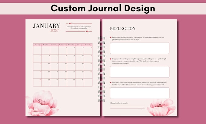 design printable planner or journal pages, canva template