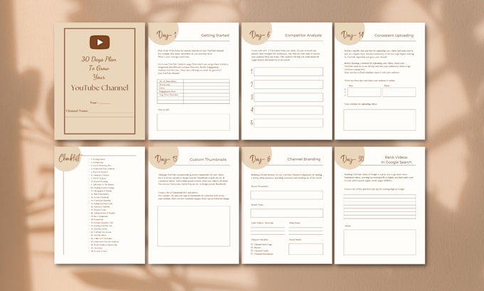 Design printable planner or journal pages canva template by Ana 023