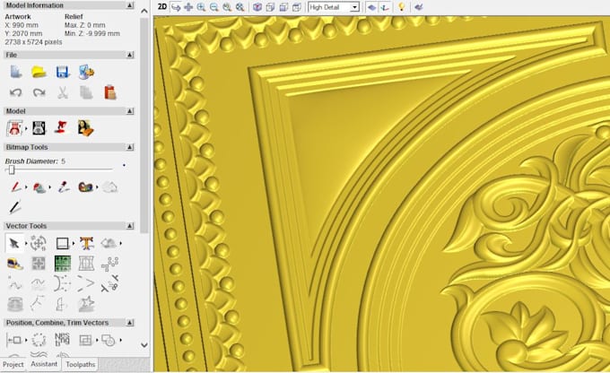 making gorgeous door design 3d for cnc carving