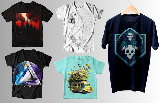 create tshirt designs using ai with realistic mockup