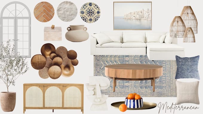 create moodboard, floorplan and shopping list for your space