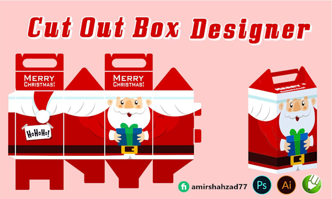 design modern cutout , gift, minimal and luxury product box