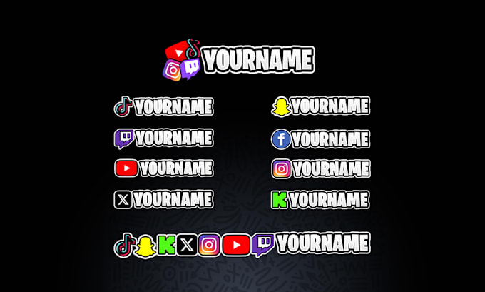 design stream overlay for your social medias