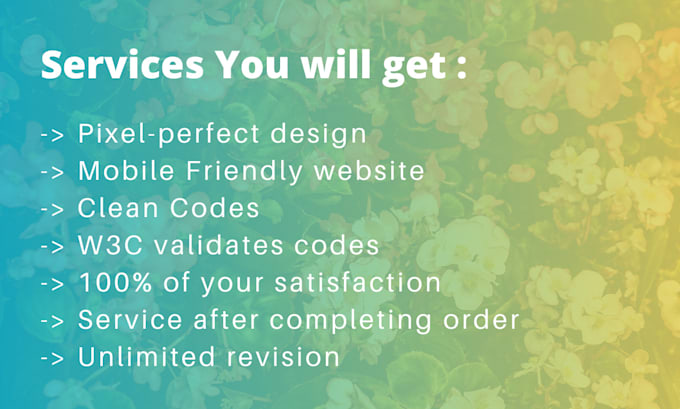 figma to HTML responsive website