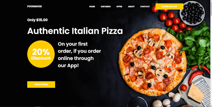 do responsive landing page from figma to HTML, CSS, js