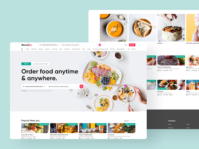 create a modern and clean UI UX design for your mobile app