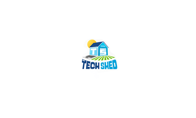 design cutting edge tech shed logo
