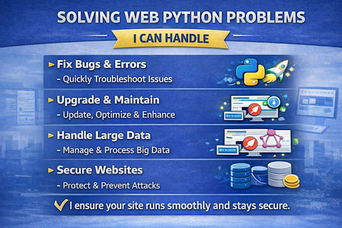 build professional python django or flask websites