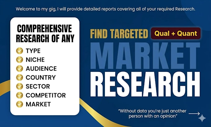do detailed market research and competitor analysis for your business