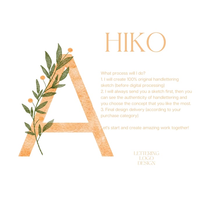 make lettering logo design