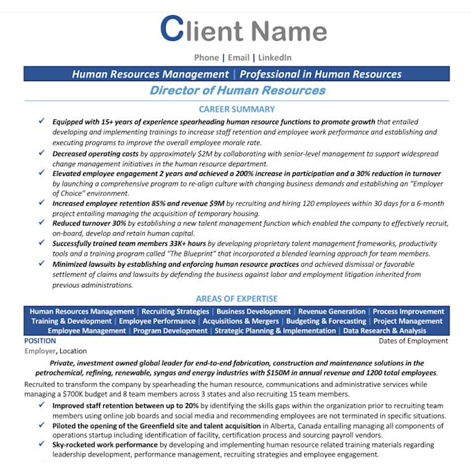 write your resume, cover letter and linkedin profile