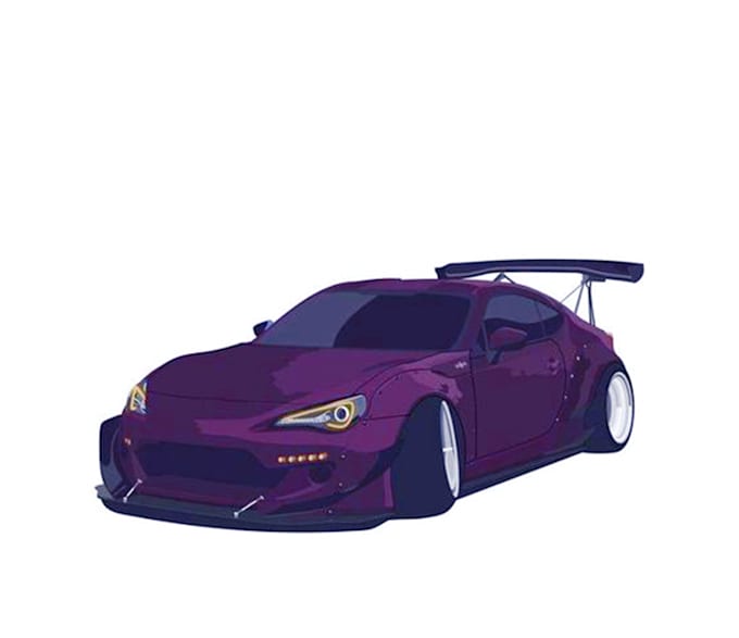 draw your photo awesome car portrait