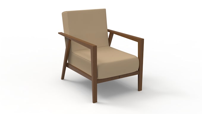 create model 3d rendering of furniture