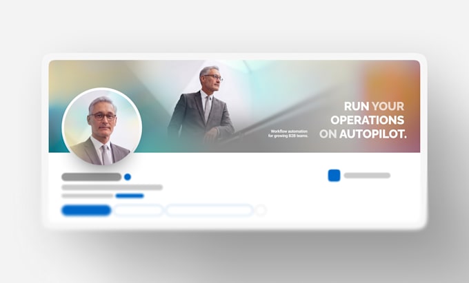 design a professional linkedin banner and complete visual brand