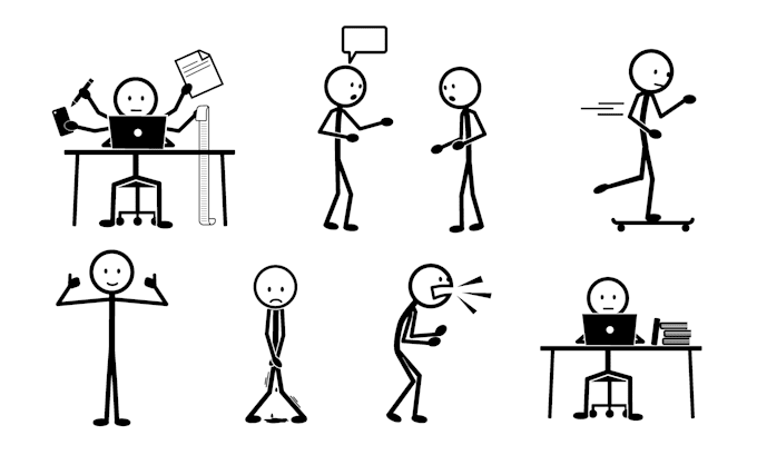 create unique stickman figures for your needs