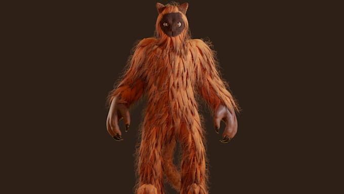 make 3d character model for video games and animation