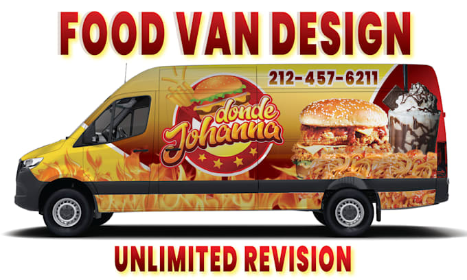 make your food truck stand out with awesome vehicle wrap design